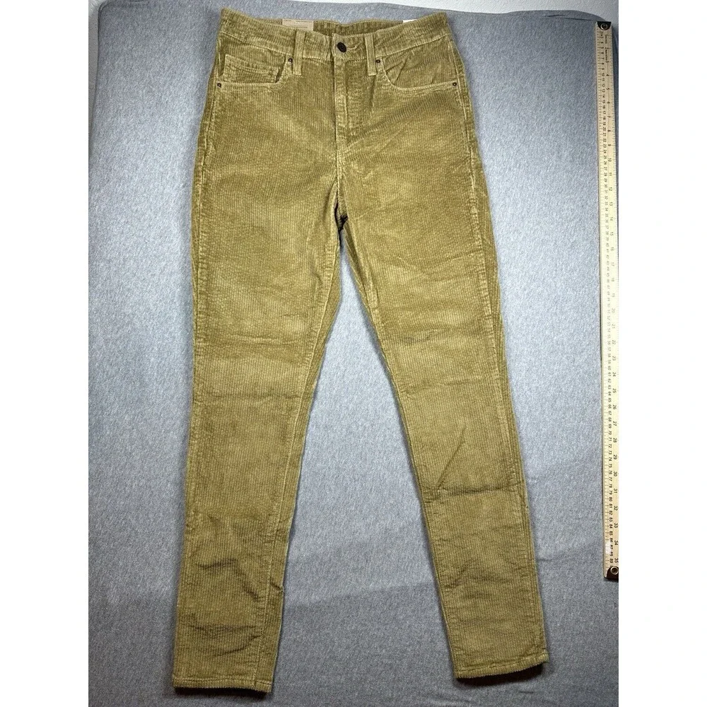 Levi's 721 High Rise Skinny Pants‎ Women's W30 x L30 Brown Corduroy NWT